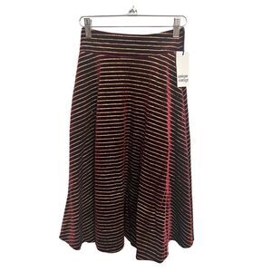 Unique Vintage Velvet Midi Skirt